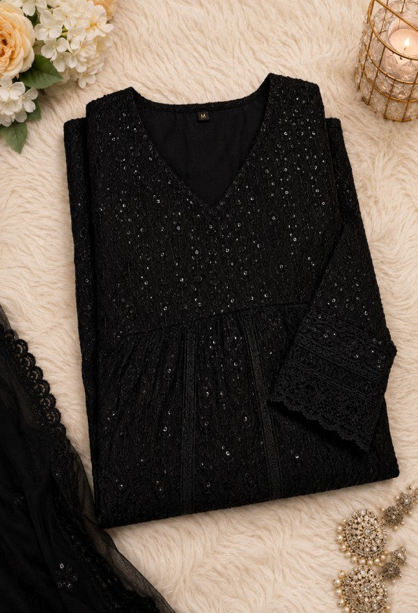 Embroidered Ethnic Gown for Festive