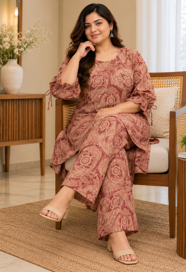 Rosewood Paisley Charm Co-Ord Set
