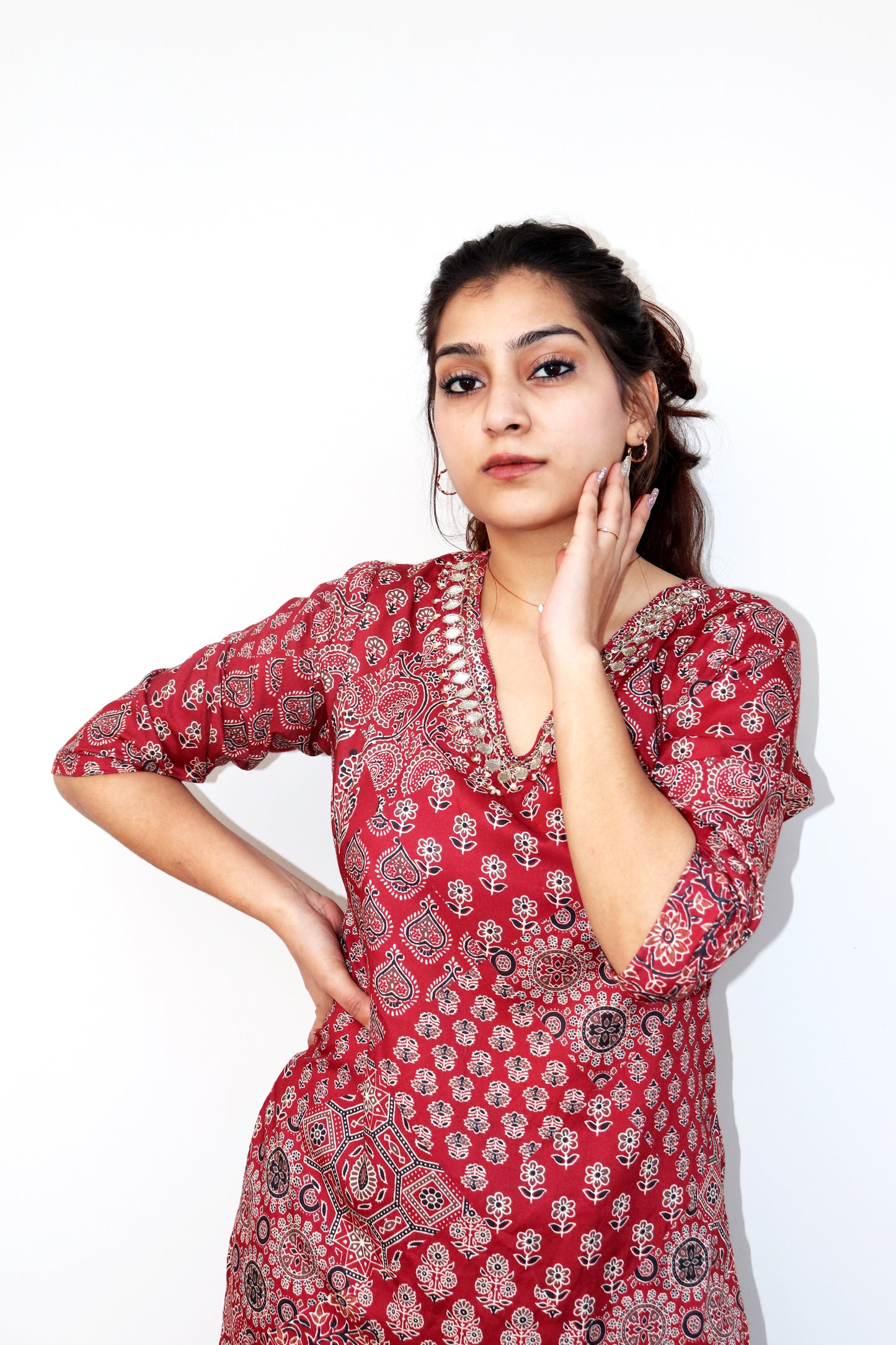 Printed Kurta Pant Set