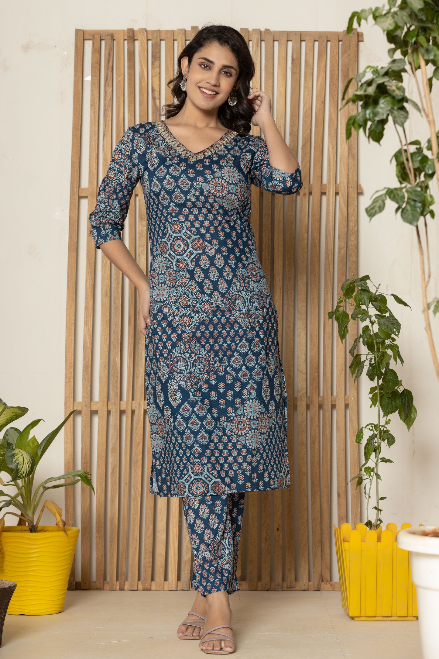 Printed Kurta Pant Set
