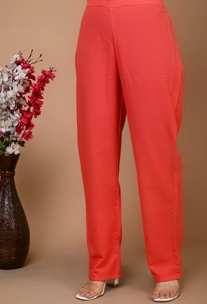 Yellow Cotton Printed 2PC Set