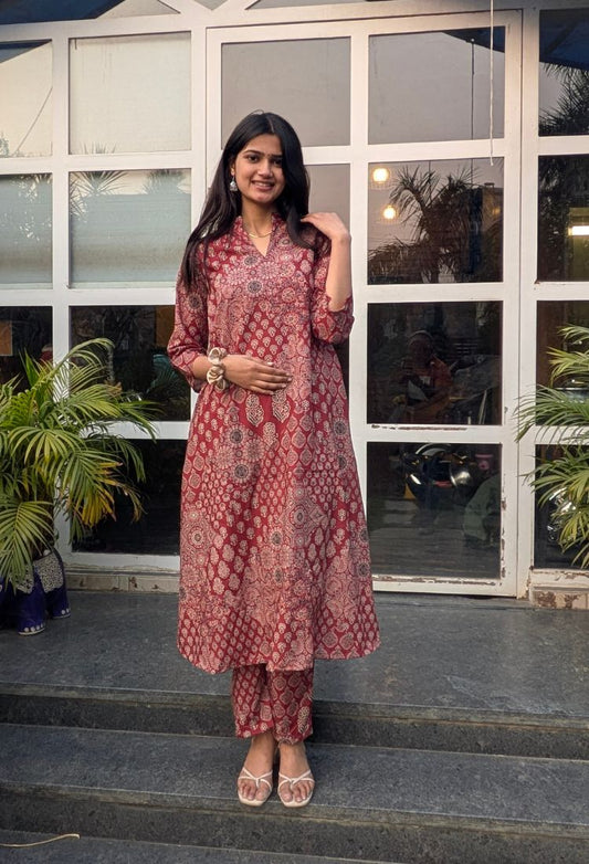 Printed Kurta Pant Set