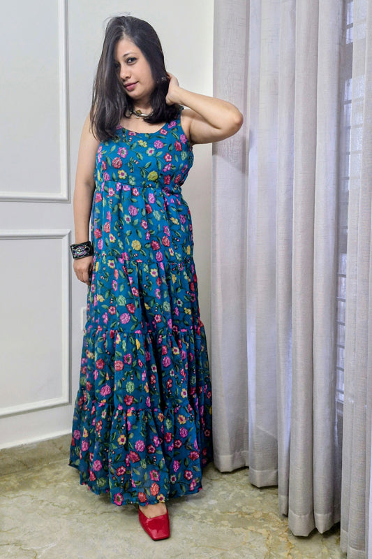 Blue One Piece Dress