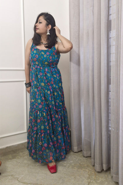 Blue One Piece Dress