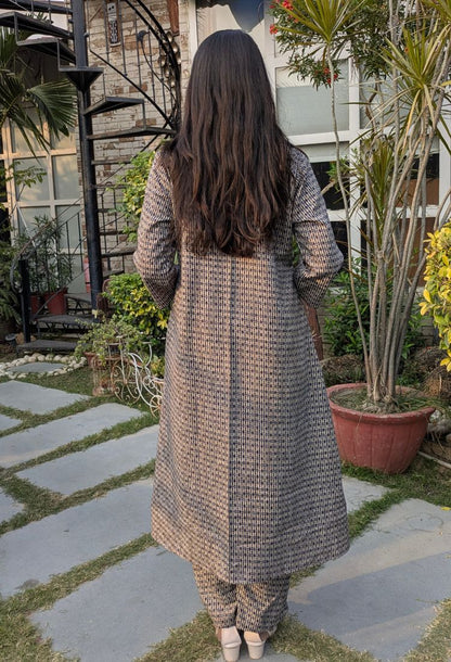 Minimal Print Ethnic Co-ord Set