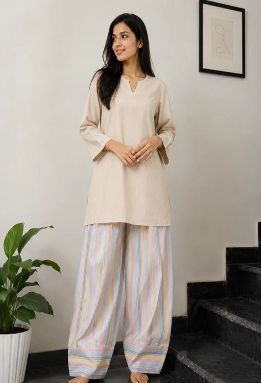 Multicolor Farshi Salawar Set