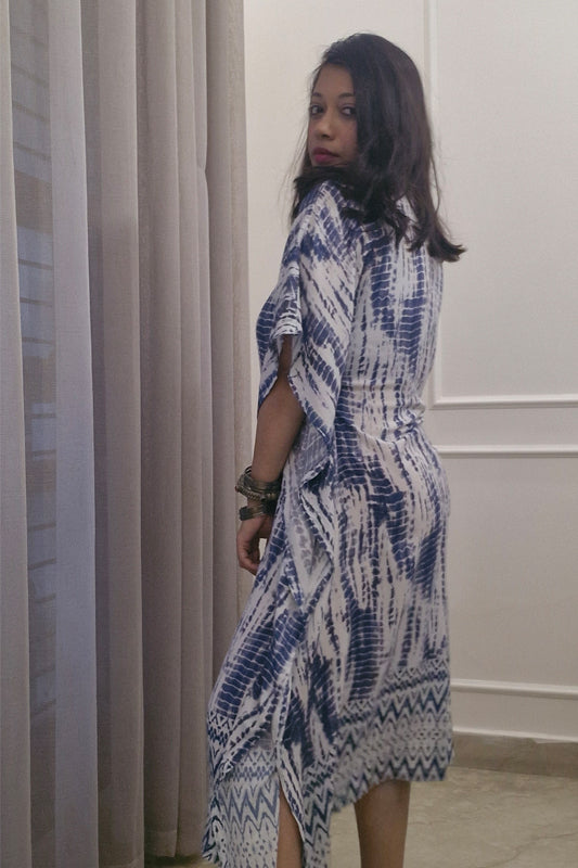 Printed Kaftan Style One Piece Dress