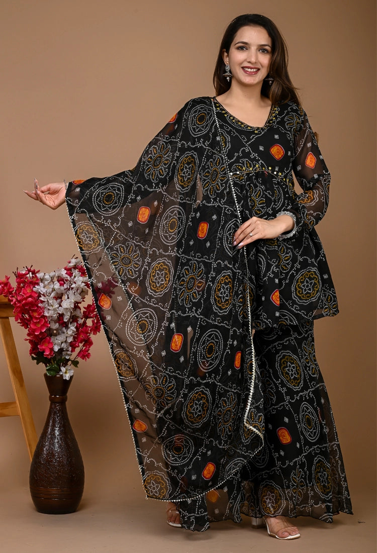 Bandhani Sharara Set