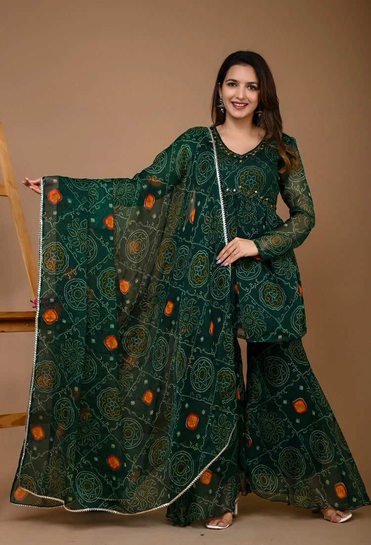 Bandhani Sharara Set