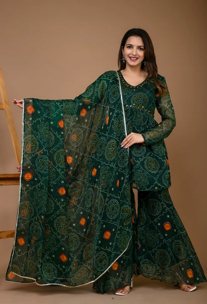 Bandhani Sharara Set