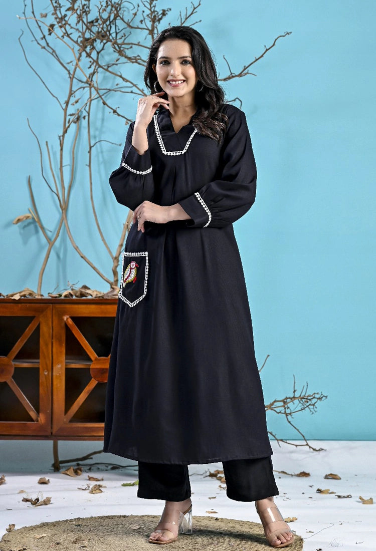 Black Bird Co-Ord Set