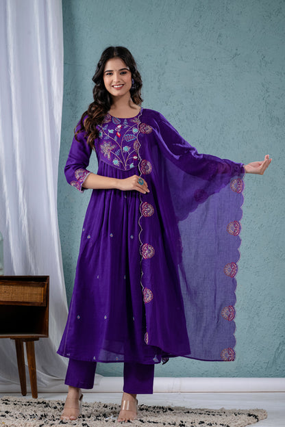 Embroidered Suit Set