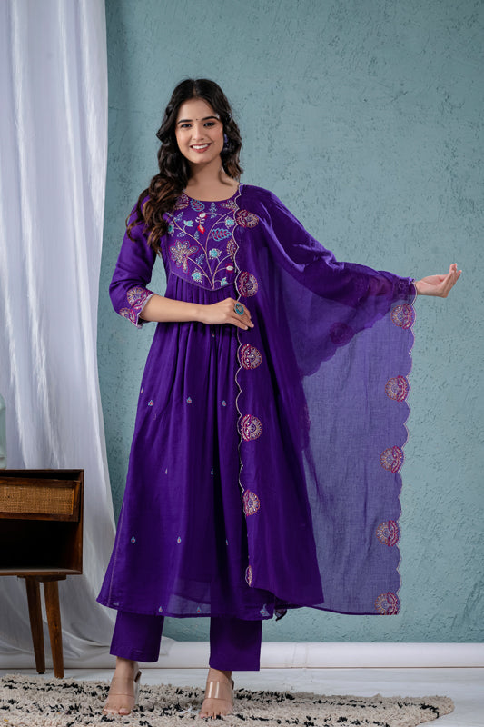 Embroidered Suit Set