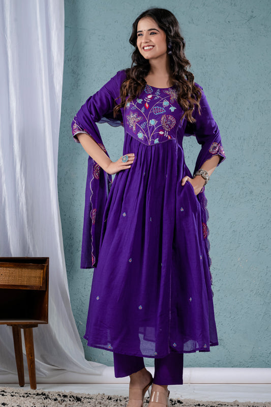 Embroidered Suit Set