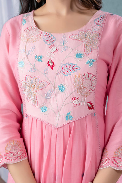 Embroidered Kurta Pant Set with Dupatta