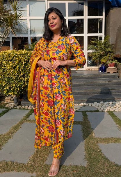 Floral Printed Suit Set