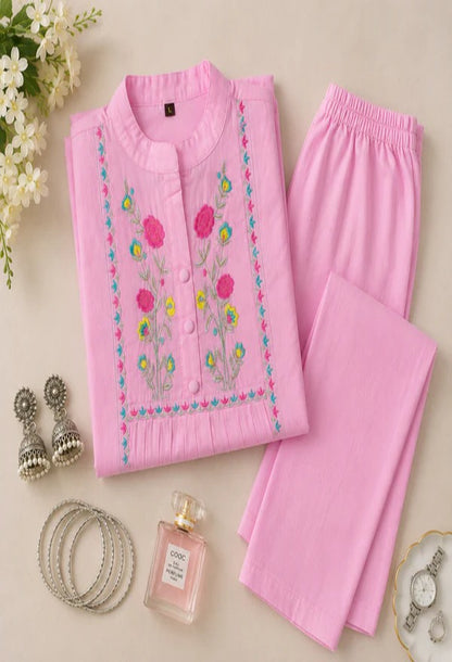 A Embroidered Co-ord Set