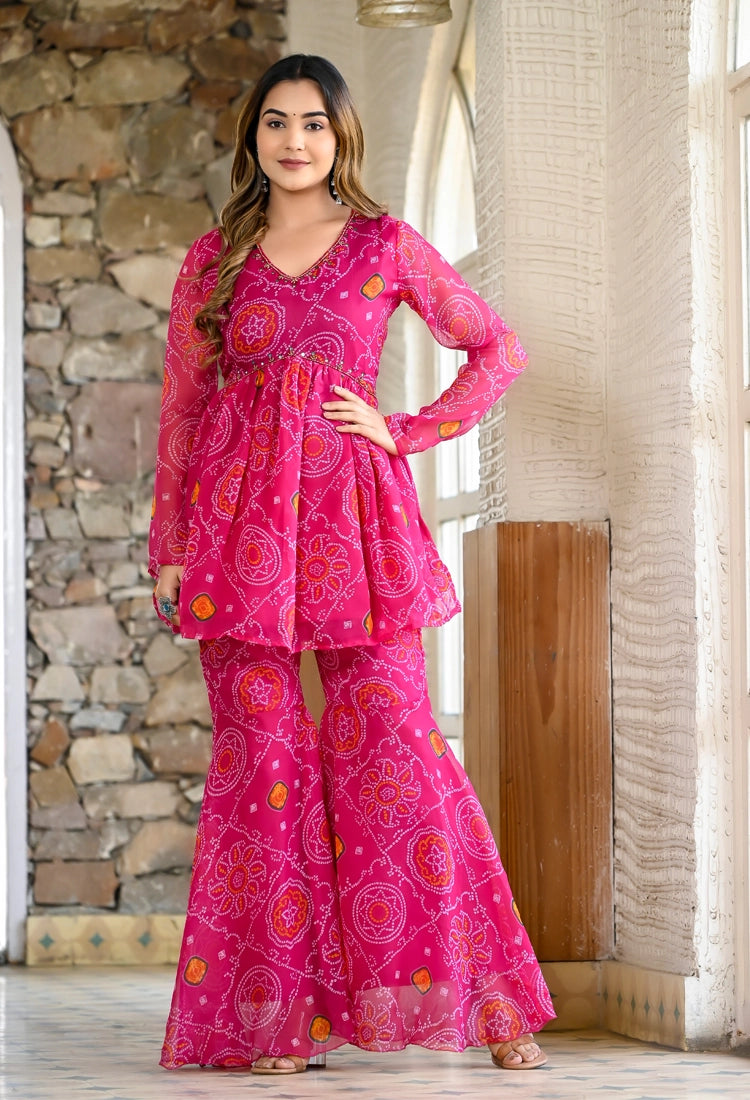 Bandhani Sharara Set