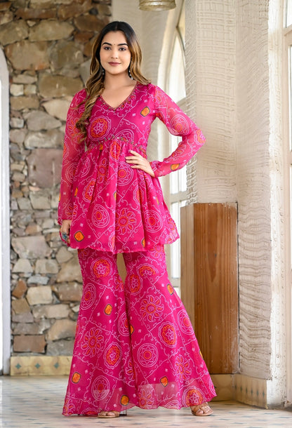 Bandhani Sharara Set