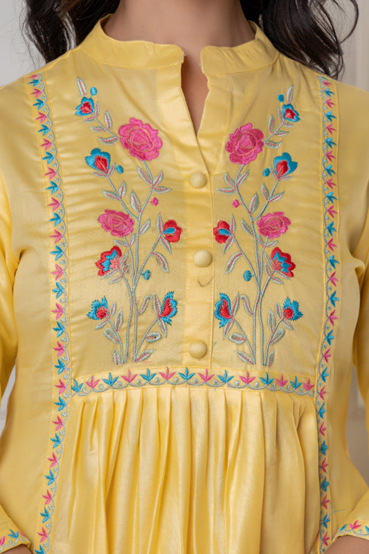 Embroidered Suit Set