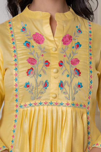 Embroidered Suit Set