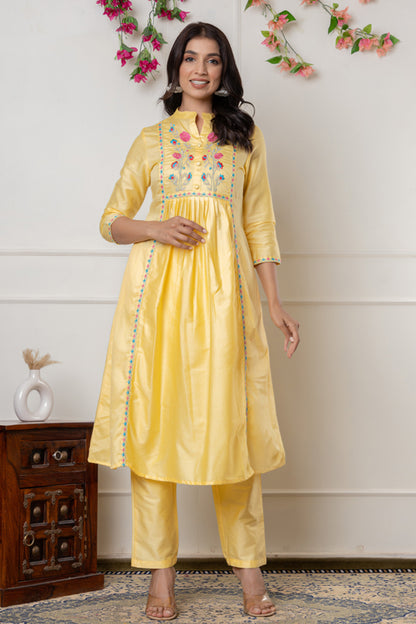 Embroidered Suit Set