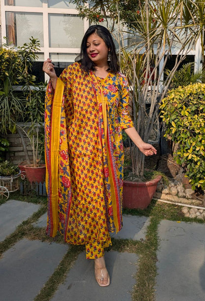 Floral Printed Suit Set