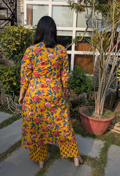 Floral Printed Suit Set