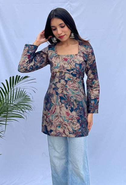 Multi Floral Muslin Top