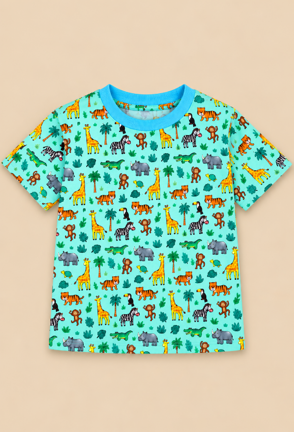 Safari Print T-Shirts for Kids