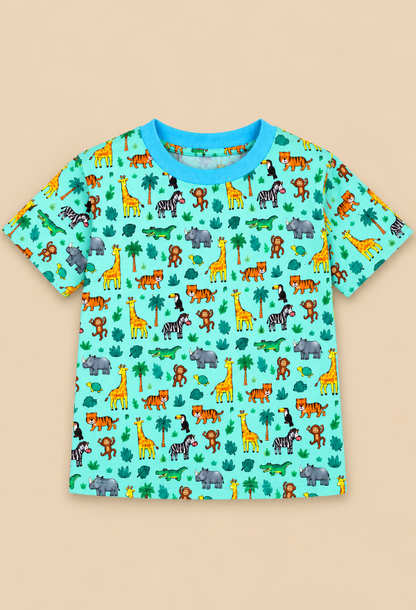 Safari Print T-Shirts for Kids