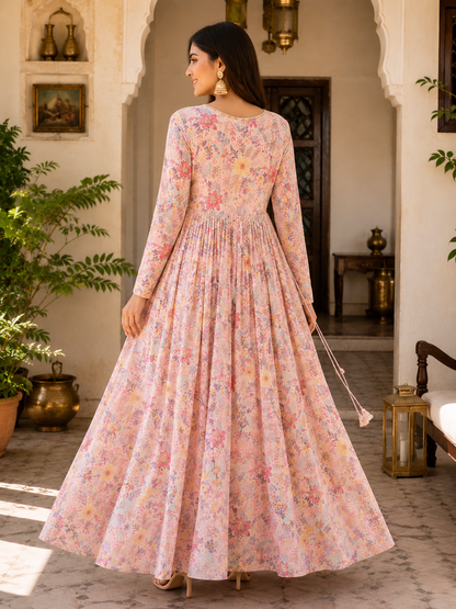 Festive Floor-Length Gown