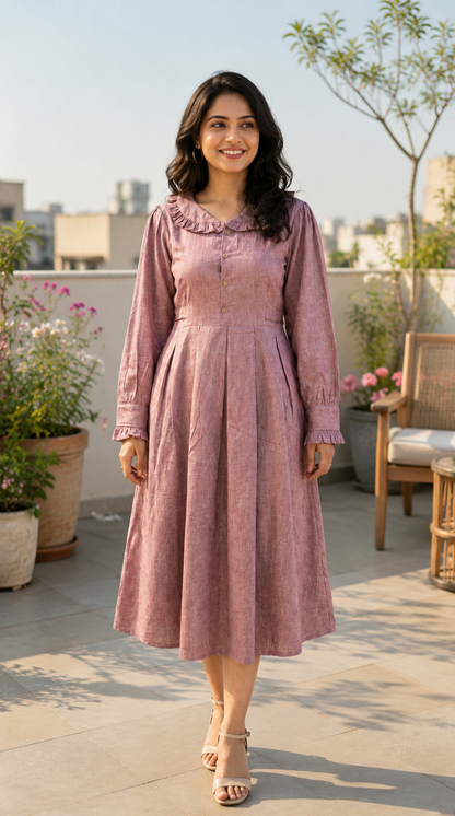 A Graceful Collared Dress