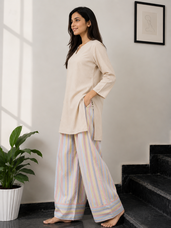 Multicolor Farshi Salawar Set