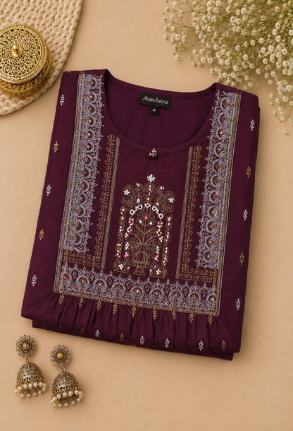 Elegant Embroidered Kurta