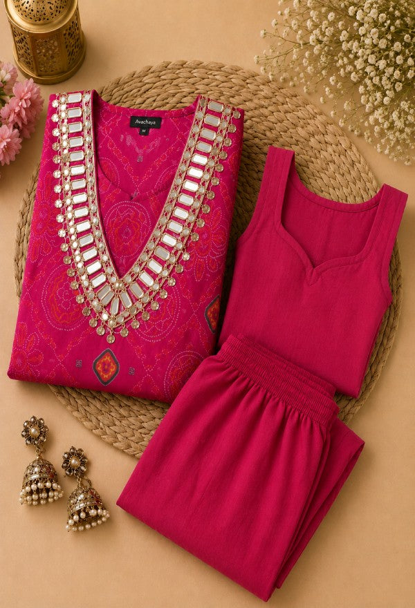 Bandhej Bustier Set