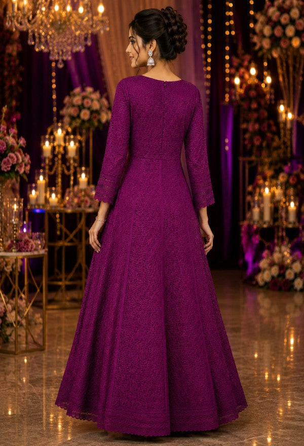 Embroidered Ethnic Gown for Festive