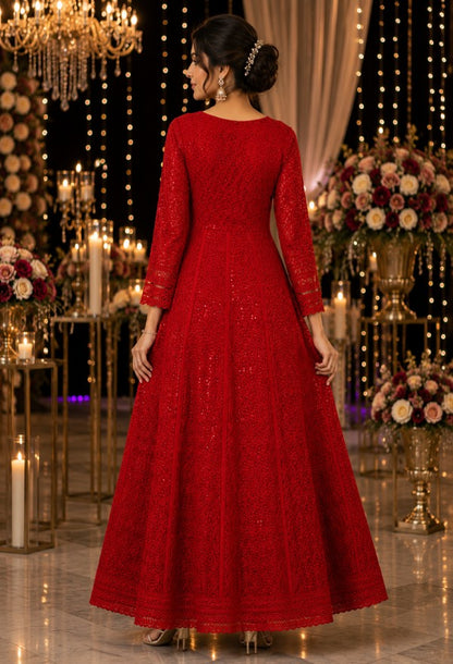 Embroidered Ethnic Gown for Festive