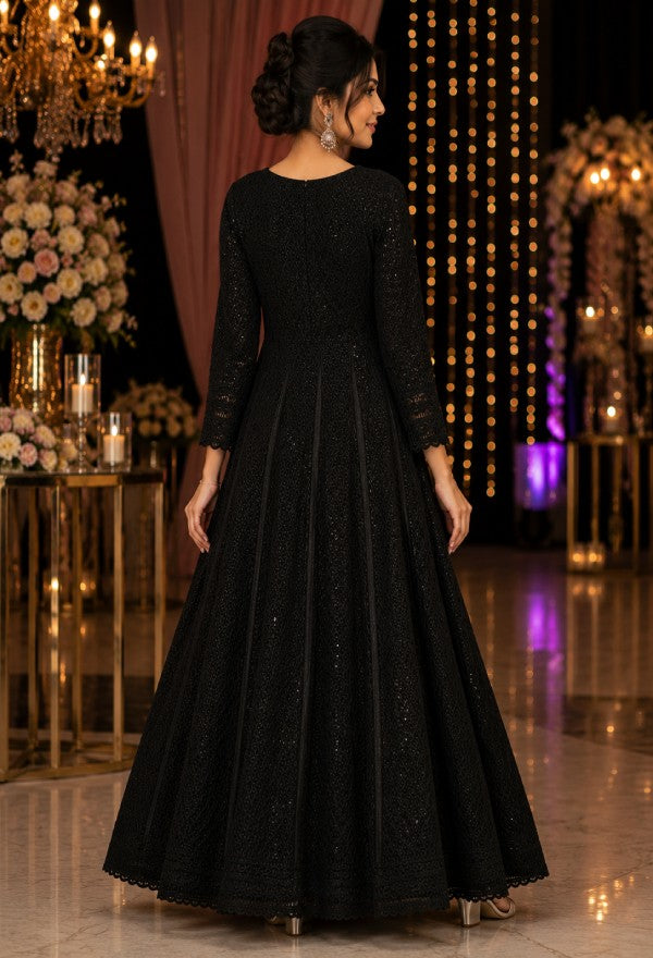 Embroidered Ethnic Gown for Festive