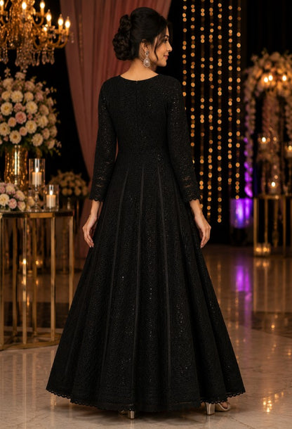 Embroidered Ethnic Gown for Festive