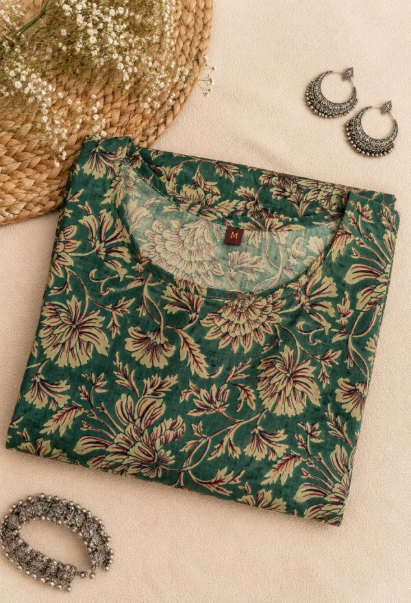Floral Print Kurta