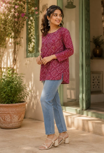 Floral Print Kurta