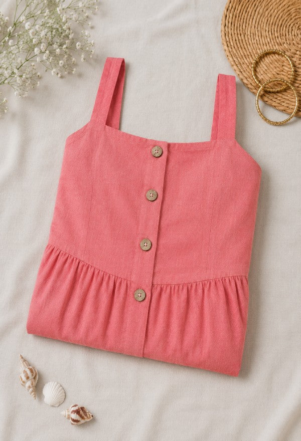 Top with Button-Down Detail