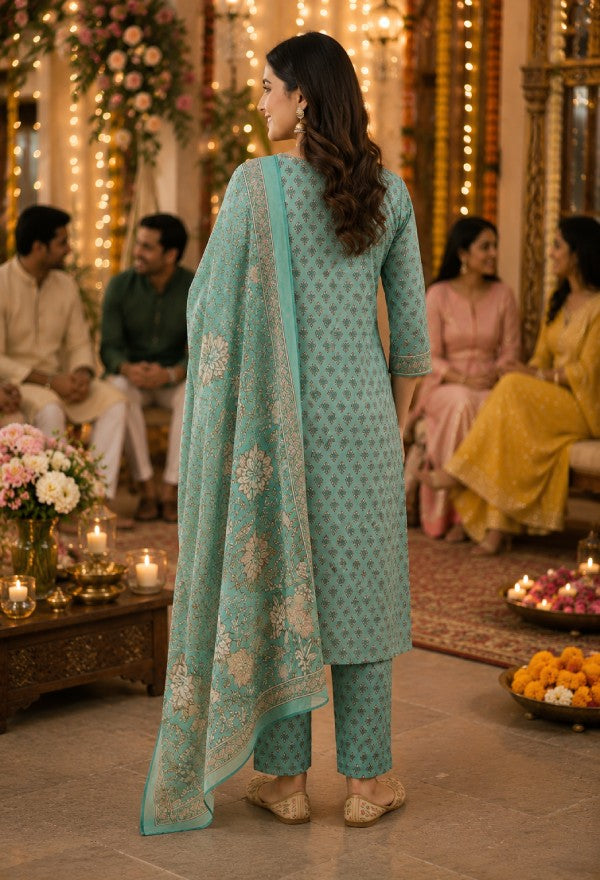 Floral Ethnic Kurta Set