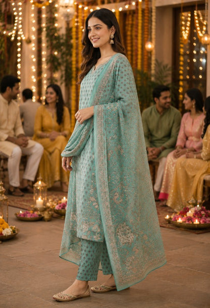Floral Ethnic Kurta Set