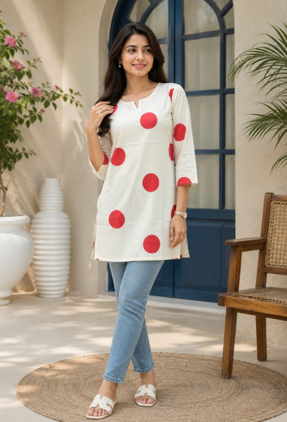 Polka Dot Kurta
