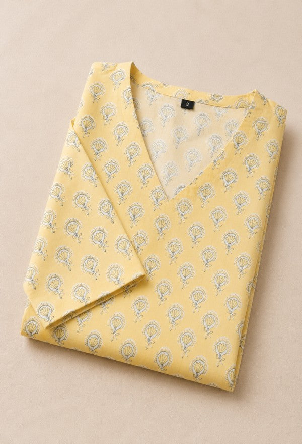 Paisley Print Straight Kurta