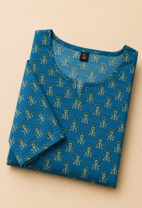 Paisley Print Straight Kurta
