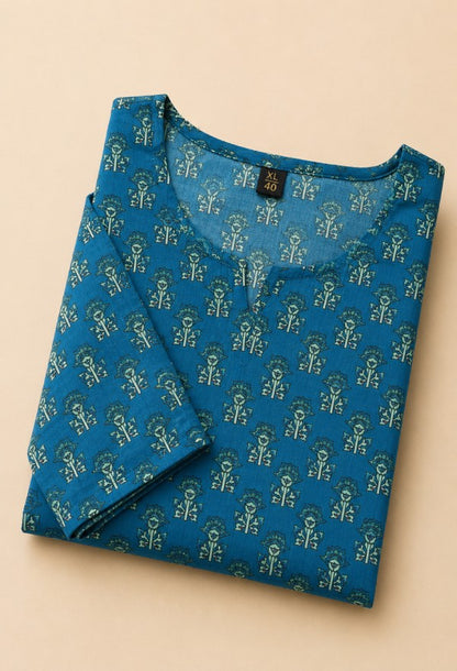 Paisley Print Straight Kurta