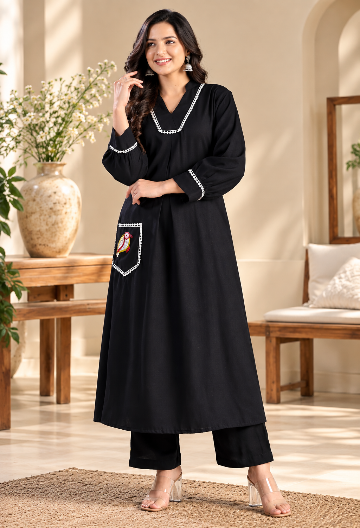 Black Bird Co-Ord Set